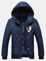 Solid Color Thicken Cotton Outdoor Hooded Coat