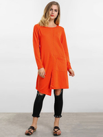 Solid Split Asymmetric Mini Dress