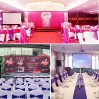 Spandex Stretch Wedding Party Chair Cover Band Sashes With Buckle Bow Slider