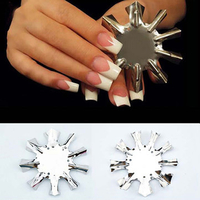 Stainless Steel French Nail Art Template Model Stencil Reusable