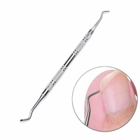 Stainless Steel Ingrown Toenail Paronychia Cleaner Pedicure Manicure Nail Nipper Stick Tool