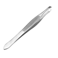 Stainless Steel Straight Eyebrow Tweezers Hair Removal Clip