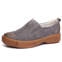 Stitching Lazy Casual Leather Loafers