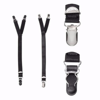 Straight Y Stirrup Style Garters Military Police Unifrom Shirt Stay Shirt Holder
