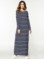 Stripe Loose Long Maxi Dresses