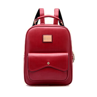 Stylish Elegant Candy Color PU Leather Backpack