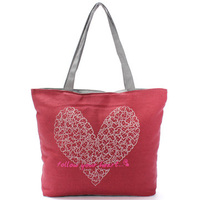 Stylish Printing Canvas Shopping Handbag