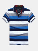 Summer Stripes Casual Cotton Polo Shirt