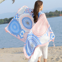 Summer Women Sunscreen Beach Shawl Travel Visor Breathable Thin Voile Scarf