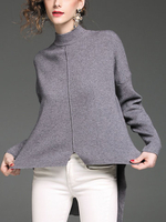 TangJie Casual Loose High Neck Women Sweaters