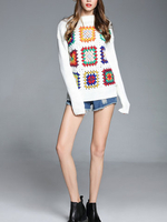 TangJie Casual Sudoku Pattern Women Sweaters