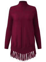 Tassel Hem Women Knitted Sweaters