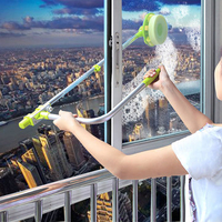 Telescopic High-rise Window Glass Cleaning Cleaner Brush Windows Dust Brush Safe