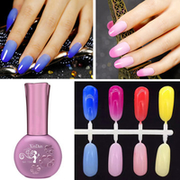Temperature Changing Soak Off UV Gel Polish Long Lasting 4 Colors
