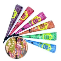 Temporary Tattoos Henna Tattoo Paste Cones Colorful Decoration Paint For Body Art