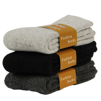 Thick Wool Warm Deodorant Sweat-Absorbent Anti-Friction Middle Tube Socks for Men