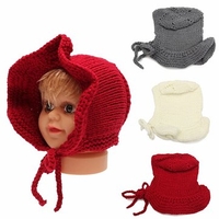 Toddler Kids Girl Boy Baby Infant Winter Warm Bonnet Crochet Knit Hat Beanie Cap