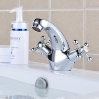 Traditional Classic Chrome Victorian Style Bathroom Faucet Basin Sink Mono Mixer Tap