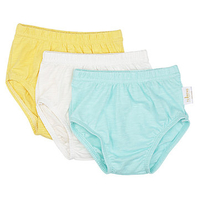 TUBENG Baby Soft Solid Loose Elastic Waist 3 Pcs Underpants