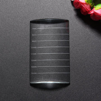 U Shaped Clear Crystal False Eyelash Glue Pallet Plate Extension Adhesive Holder
