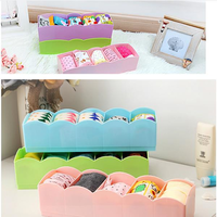 Underwear Socks Storage Box 5 Cells Home Cosmetic Storage Box Small Object Segmentation Bag