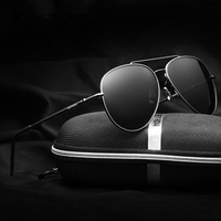 UV Protection Polarized Driving Goggle Eyeglasses Alloy Pilot Sunglasses