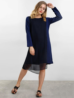 Vintage Embroidery Chiffon Patchwork Dress