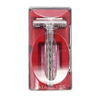 Vintage Manual Shaver Double Edge Blade Men Safety Traditional Razor With Case