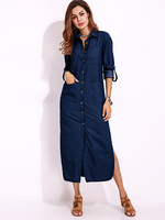 Vintage Maxi Shirt Dresses