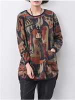 Vintage Printed Women Tops