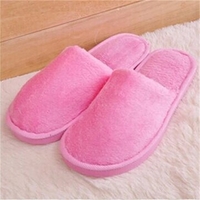 Warm For Woman Home House Floor Soft Plush Slippers