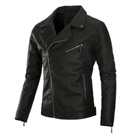 Warm PU Leather Biker Jacket