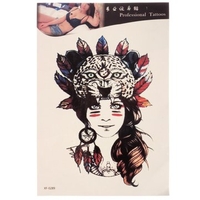 Waterproof Temporary Tattoo Sticker Tribal Girl Body Arm Leg Art Removable