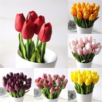 Wedding Decor PU Tulip Artificial Wedding Home Design Bouquet Flowers