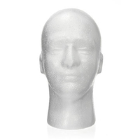 Wig Hat Holder Glasses Male Foam Model Head Stand Display