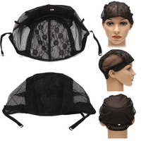 Wig Lace Elastic Wigs Cap Hairnets Polyester Stretch Snood Liner Mesh Adjustable Straps