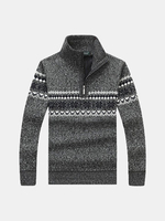 Winter Warm Thicken Plus Cashmere Casual Sweater for Men