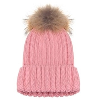 Winter Women Fur Ball Knitted Crochet Baggy Hat Vogue Beanie Beret Ski Cap