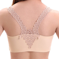 Wireless Soft Ice Silk Seamless Sports Yoga Home Bandeau Home Bras