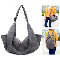 Woman Fashion Dual-use Canvas Solid Handbag Big Capacity Backpack Tribal Rucksack