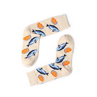 Women Animal Cotton Middle Tube Socks Warm Breathable Autumn Socks