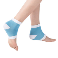 Women Anti-Cracking Gel Socks Nylon Half Socks Silicone Gel Feet Protector Socks