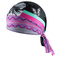 Women Breathable Sweat Outdoor Bike Bicycle Bandana Hat Cycling Helmet Cap Pirate Headwear