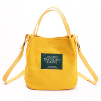 Women Canvas Beach Bag Summer Must-have Lightweight Handbag Crossbody Bag