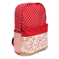 Women Canvas Hiking Backpack Cute Casual Shoulder School Bag