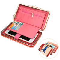 Women Cartoon Cute Sweet Casual Long Wallet Phone Cash Cards Coins Purse