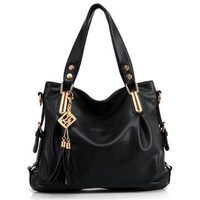 Women Casual Leather Pendant Shoulder Handbag