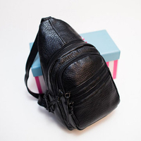 Women Casual PU Leather Chest Bags Shoulder Bags Crossbody Bags