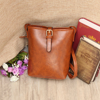 Women Casual Vintage Bucket Bag Crossbody Bag Lightweight Beach Bag