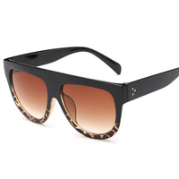 Women Classic Clear Large Frame Anti-UV Glasses Outdoor Casual Unique Sunglasses
